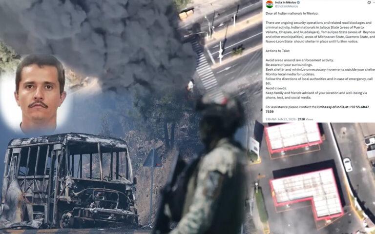 ‘ಎಲ್ ಮೆಂಚೊ’ ಎನ್‌ಕೌಂಟರ್: ಮೆಕ್ಸಿಕೋದಲ್ಲಿ ಭುಗಿಲೆದ್ದ ಹಿಂಸಾಚಾರ – ಭಾರತೀಯರಿಗೆ ರಾಯಭಾರ ಕಚೇರಿ ಎಚ್ಚರಿಕೆ!