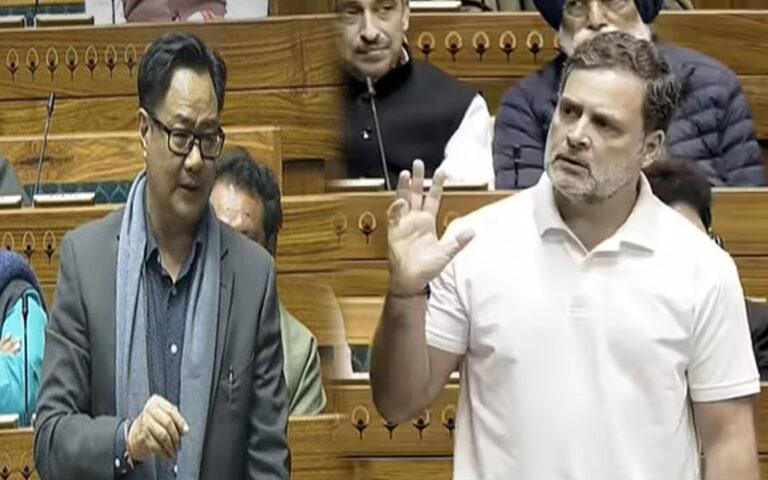 ರಾಹುಲ್ ಗಾಂಧಿ ವಿರುದ್ಧ ಹಕ್ಕುಚ್ಯುತಿ ಕ್ರಮಕ್ಕೆ ಸೂಚನೆ: ಕಿರಣ್ ರಿಜಿಜು