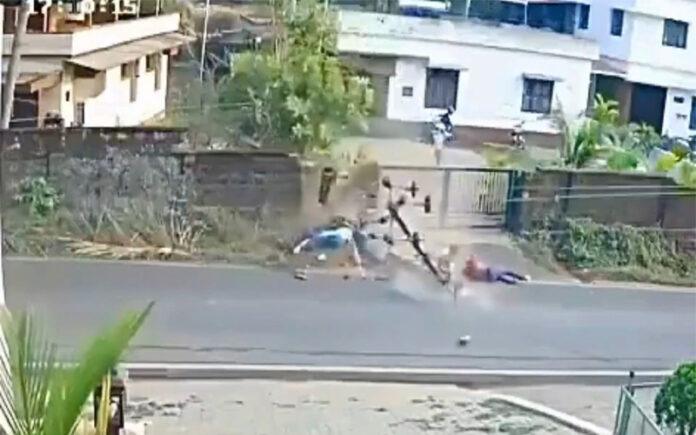ullal-kinya-bike-accident-cctv-viral-mangaluru
