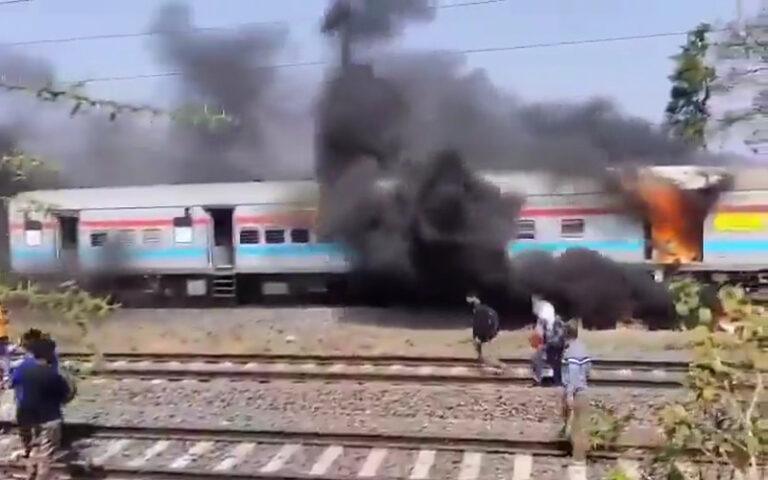 ನವದೆಹಲಿ-ಚೆನ್ನೈ ಎಕ್ಸ್‌ಪ್ರೆಸ್ ರೈಲಿನ ಬೋಗಿಯಲ್ಲಿ ಬೆಂಕಿ