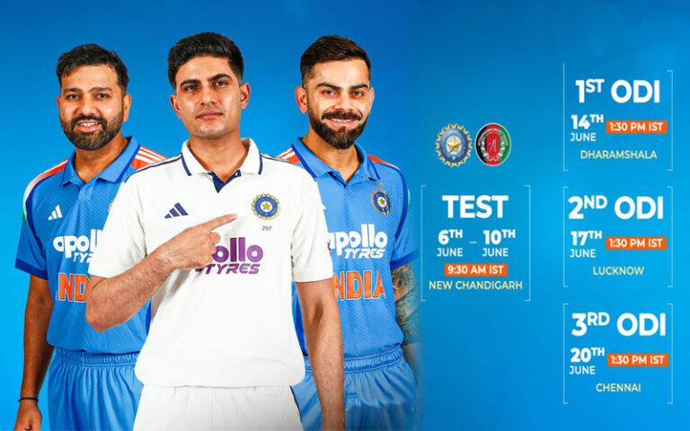 ಅಫ್ಘಾನಿಸ್ತಾನ ಕ್ರಿಕೆಟ್ ತಂಡದ ಭಾರತ ಪ್ರವಾಸ : ವೇಳಾಪಟ್ಟಿ ಪ್ರಕಟ