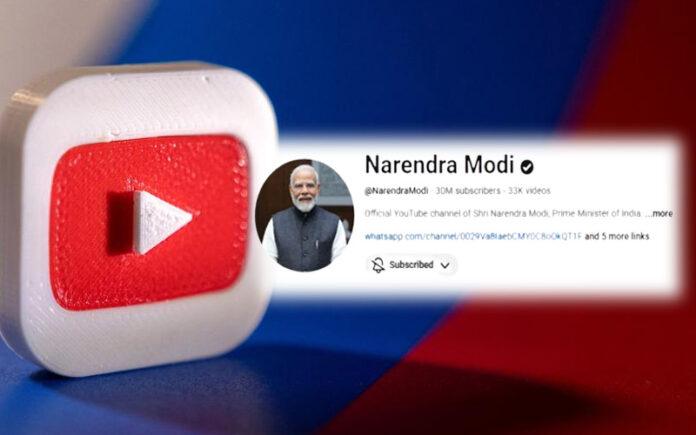 narendra-modi-youtube-channel-30-million-subscribers-record