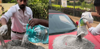 ರಸ್ತೆ ಗುಂಡಿ ಮುಚ್ಚಲು ಐಷಾರಾಮಿ ಕಾರು ಬಳಕೆ; ನೆಟ್ಟಿಗರು ಶಾಕ್.. ಕೊನೆಯಲ್ಲಿದೆ ಅಸಲಿ ಟ್ವಿಸ್ಟ್!