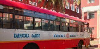 ನಡು ರಸ್ತೆಯಲ್ಲೇ ಸಾರಿಗೆ ಇಲಾಖೆಯ ಬಸ್ ಜಪ್ತಿ!