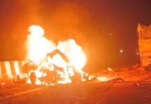 ಮಿರ್ಜಾಪುರ ಭೀಕರ ರಸ್ತೆ ಅಪಘಾತ: ನಾಲ್ವರು ಮಕ್ಕಳೂ ಸೇರಿ 11 ಸಾವು