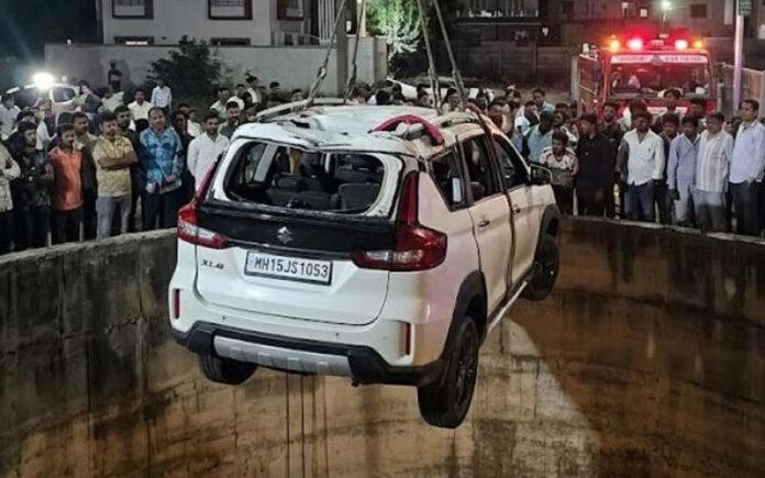 nashik-dindori-car-falls-into-well-9-family-members-dead
