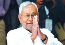 ರಾಜ್ಯಸಭೆಗೆ ಪ್ರಮಾಣವಚನ ಸ್ವೀಕರಿಸಿದ ನಿತೀಶ್ ಕುಮಾರ್