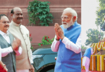 ಸಂಸತ್ ಆವರಣದಲ್ಲಿ ಅಪರೂಪದ ದೃಶ್ಯ: ಪ್ರಧಾನಿ ಮೋದಿ – ರಾಹುಲ್ ಗಾಂಧಿ ನಡುವೆ ಆಪ್ತ ಸಮಾಲೋಚನೆ!