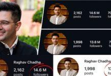 ರಾಘವ್ ಚಡ್ಡಾ ಬಿಜೆಪಿ ಸೇರ್ಪಡೆ: ಇನ್ಸ್ಟಾಗ್ರಾಮ್ನಲ್ಲಿ 10 ಲಕ್ಷ ಫಾಲೋವರ್ಸ್ ಕಳೆದುಕೊಂಡ ಯುವ ನಾಯಕ!