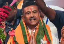 ಬಂಗಾಳದಲ್ಲಿ ಕೇಸರಿ ಪರ್ವ; ಪಶ್ಚಿಮ ಬಂಗಾಳದ ನೂತನ ಮುಖ್ಯಮಂತ್ರಿಯಾಗಿ ಸುವೇಂದು ಅಧಿಕಾರಿ ಪ್ರಮಾಣವಚನ ಸ್ವೀಕಾರ