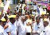 CM ಬದಲಾವಣೆ ವಿರೋಧಿಸಿ ಕಲಬುರಗಿಯಲ್ಲಿ ಪ್ರತಿಭಟನೆ