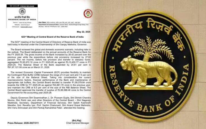rbi-approves-rs-2-86-lakh-crore-dividend-to-central-government