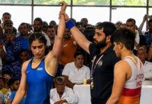 ಏಷ್ಯನ್ ಗೇಮ್ಸ್ ಟ್ರಯಲ್ಸ್ನಲ್ಲಿ ವಿನೇಶ್ಗೆ ಆರಂಭಿಕ ಗೆಲುವು