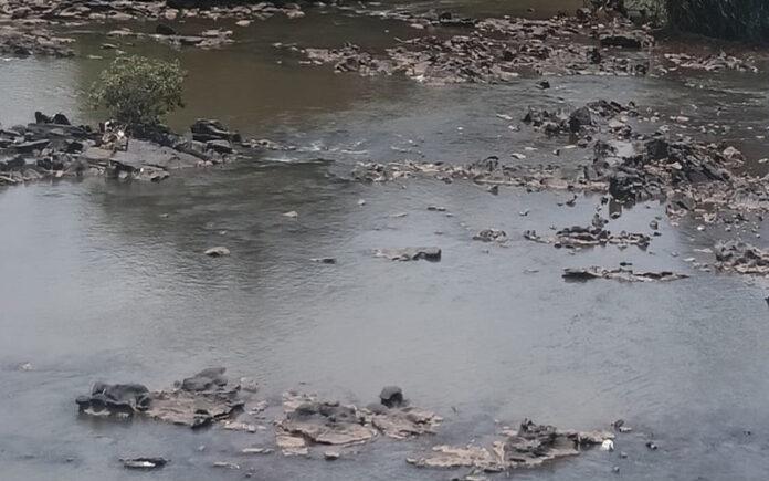 supa-dam-water-level-drops-kali-river-rocks-emerge-in-uttara-kannada