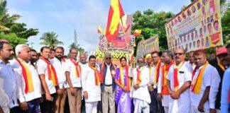 ಕೊಪ್ಪಳ 14ನೇ ಕನ್ನಡ ಸಾಹಿತ್ಯ ಸಮ್ಮೇಳನಾಧ್ಯಕ್ಷರ ಮೆರವಣಿಗೆ ಅದ್ದೂರಿ