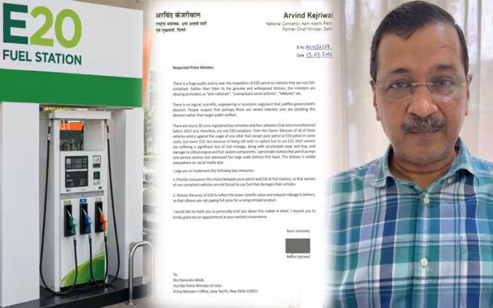 arvind-kejriwal-writes-to-pm-modi-seeking-review-of-e20-petrol-rollout