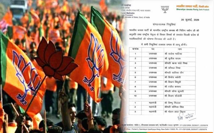 bjp-delhi-announces-new-state-office-bearers-national-leadership-approval