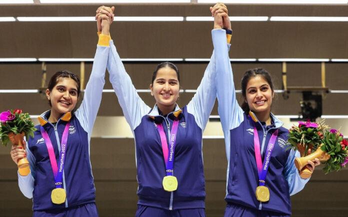isha-singh-gold-manu-bhaker-bronze-issf-world-cup-hangzhou-2026