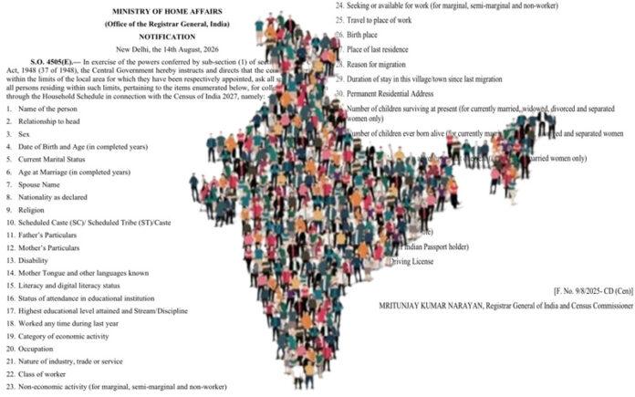 census-2027-40-questions-caste-aadhaar-bank-account-covid-vaccine