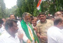 ದಾವಣಗೆರೆ: ನೂತನ ಸಚಿವ ಕೆ.ಎಸ್. ಬಸವಂತಪ್ಪಗೆ ಅದ್ಧೂರಿ ಸ್ವಾಗತ
