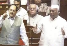 ಖರ್ಗೆ ರ್ಯಾಲಿ ಬಳಿಕ ‘ಮೈದಾನ ಶುದ್ಧೀಕರಣ’ ಆರೋಪ: ರಾಜ್ಯಸಭೆಯಲ್ಲಿ ನಡ್ಡಾ ಖಂಡನೆ