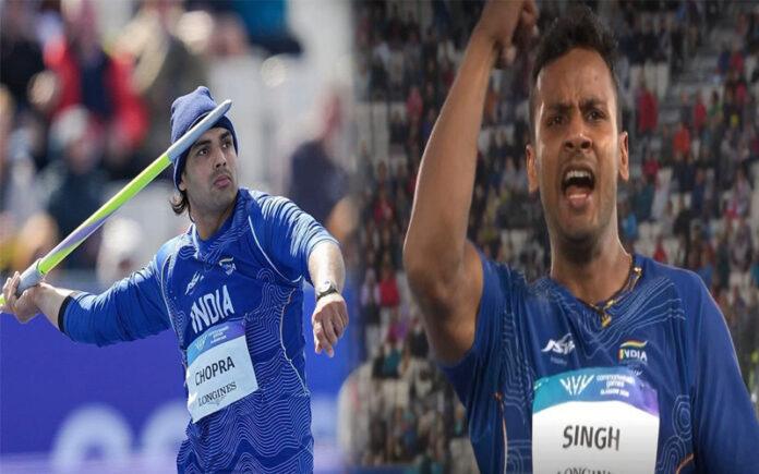 neeraj-chopra-yash-vir-singh-double-podium-commonwealth-games-2026-javelin