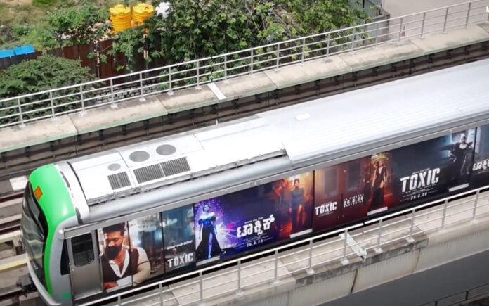 toxic-movie-yash-bengaluru-metro-promotion