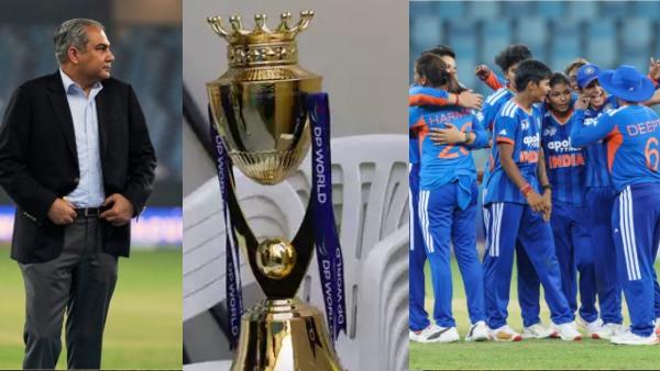 Women's Asia Cup trophy from PCB chief Mohsin Naqvi