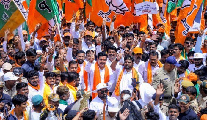 ballari-chalo-padayatra-5th-day-karatagi-vijayendra