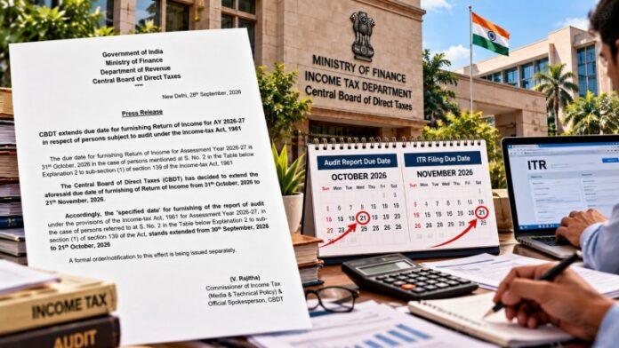 cbdt-extends-itr-filing-deadline-november-21-2026-ay-2026-27