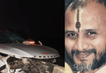 ಶ್ರೀ ಸತ್ಯಾತ್ಮತೀರ್ಥರು ಪ್ರಯಾಣಿಸುತ್ತಿದ್ದ ಕಾರು ಅಪಘಾತ: ಶ್ರೀಗಳು, ಚಾಲಕ ಸೇರಿ ಮೂವರಿಗೆ ಗಾಯ, ಮೂವರೂ ಅಪಾಯದಿಂದ ಪಾರು