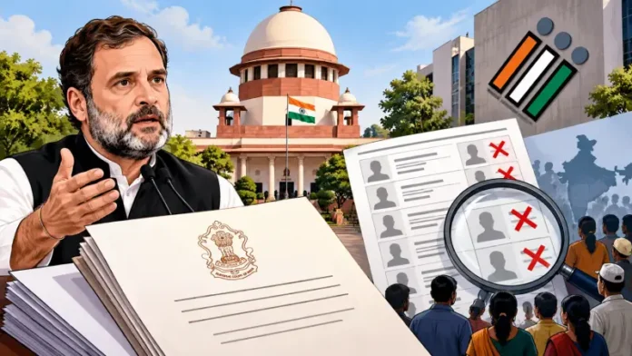 Rahul Gandhi Supreme Court SIR petition