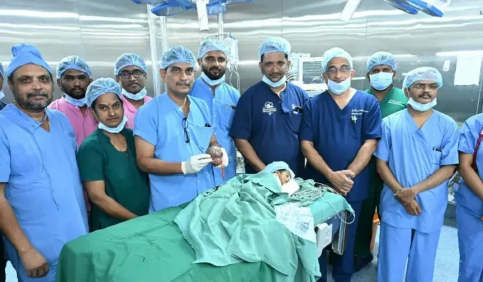 ballari-doctors-successful-fetus-in-fetu-surgery-two-month-old-baby
