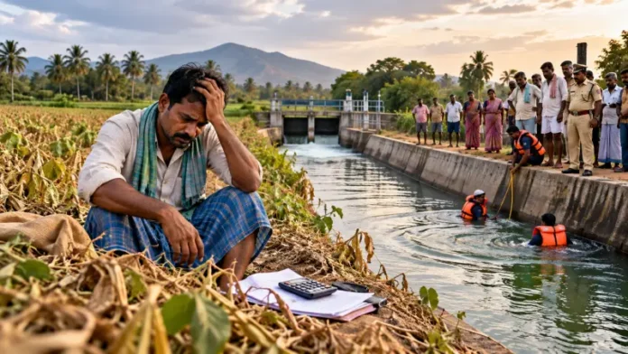 chikkamagaluru-farmer-sunil-death-bhadra-canal-crop-loss-debt