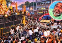 ಡಿಜೆ ಆರ್ಚ್ ಬಿದ್ದು ವ್ಯಕ್ತಿಗೆ ಗಾಯ : ಡಿವೈಎಸ್ಪಿ ವಾಹನದಲ್ಲಿ ಆಸ್ಪತ್ರೆಗೆ ದಾಖಲಿಸಿ ಚಿಕಿತ್ಸೆ