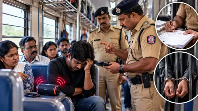 indian-railways-loud-speaker-phone-fine-jail-rule