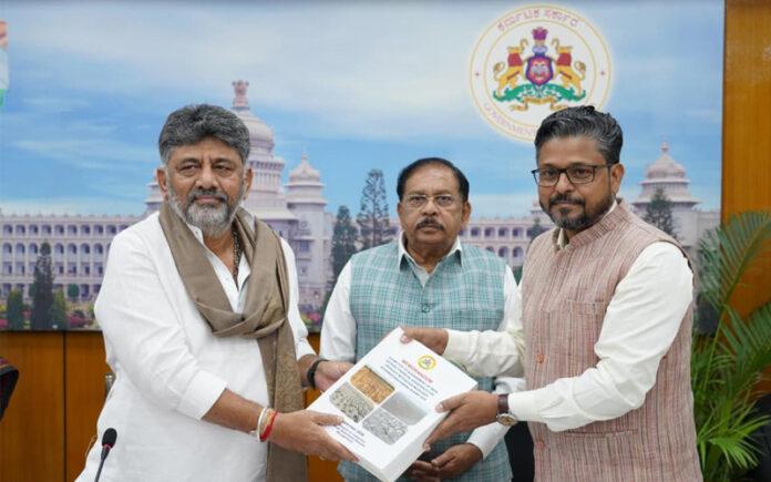 karnataka-drought-dk-shivakumar-central-team-review