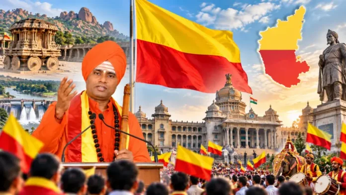 karnataka-official-state-flag-demand-shantalinga-swamiji