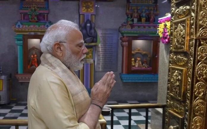 pm-modi-25-years-head-of-government-vinayaka-temple