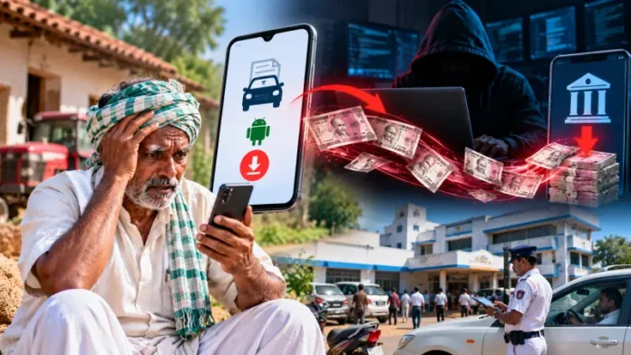 rto-challan-apk-fraud-farmer-loses-6-lakh-chikkamagaluru